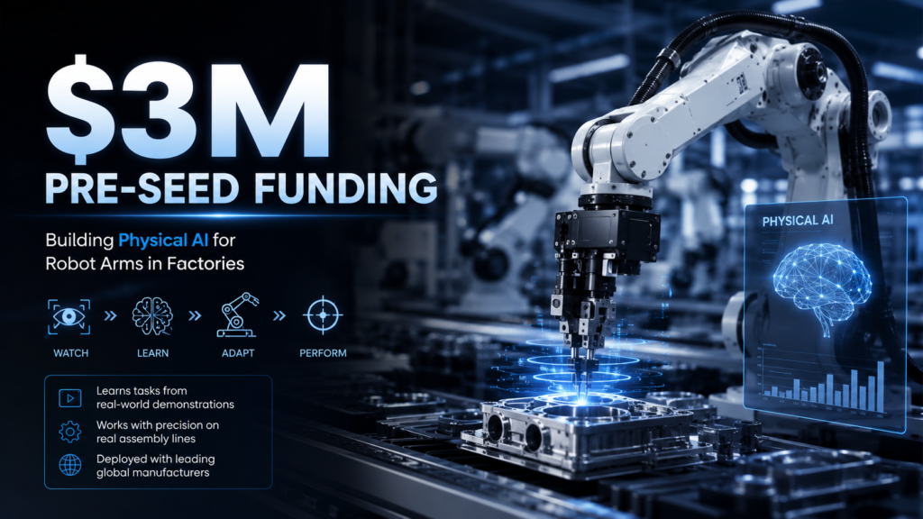 Physical AI Startup Mowito Raises 3 Million Dollars to Bring Smart Robots to Factory Floors