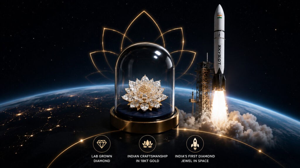 Cosmos Diamonds Sends India’s First Lab Grown Diamond Jewel Into Space